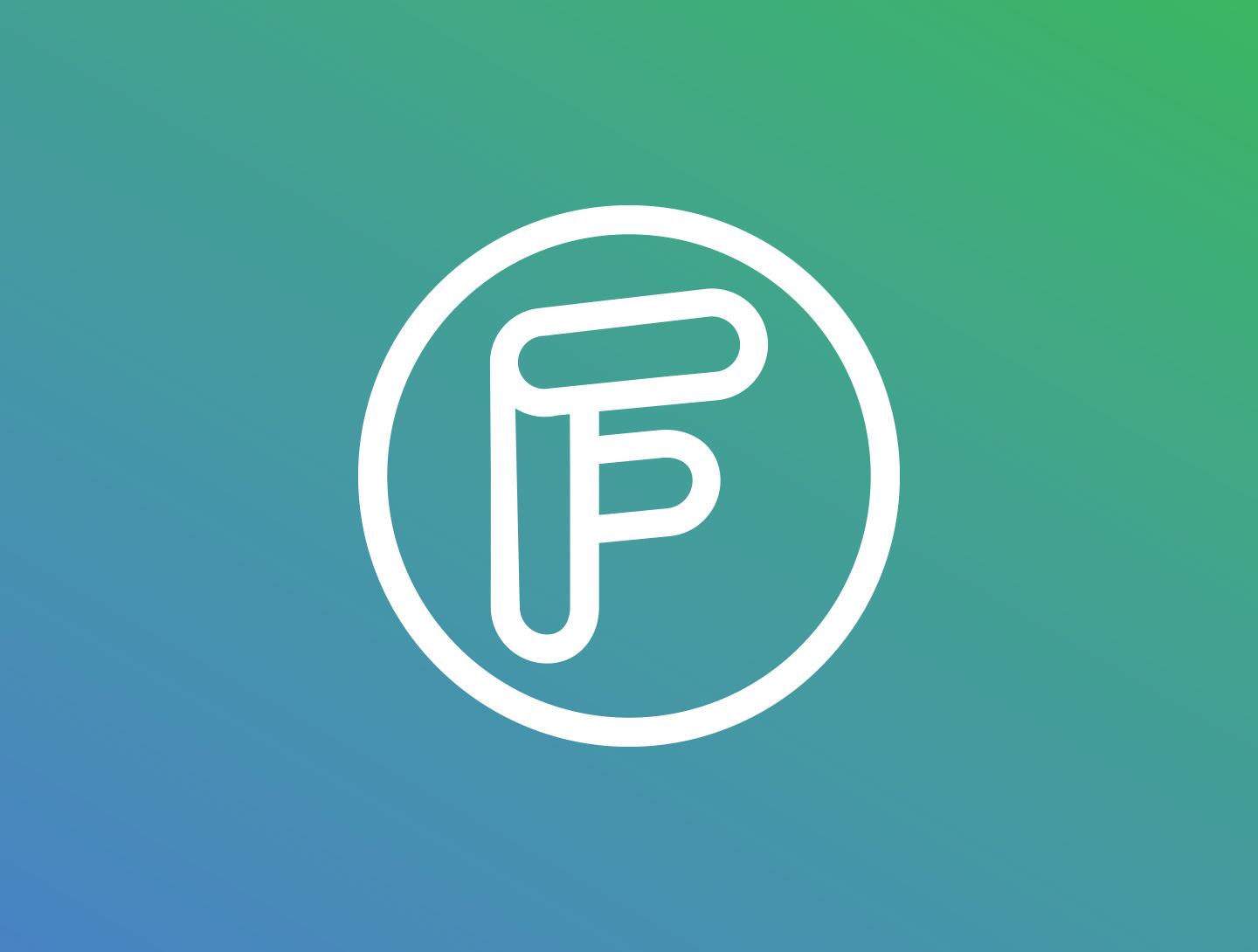 FundSocially logo mark on branded gradient background