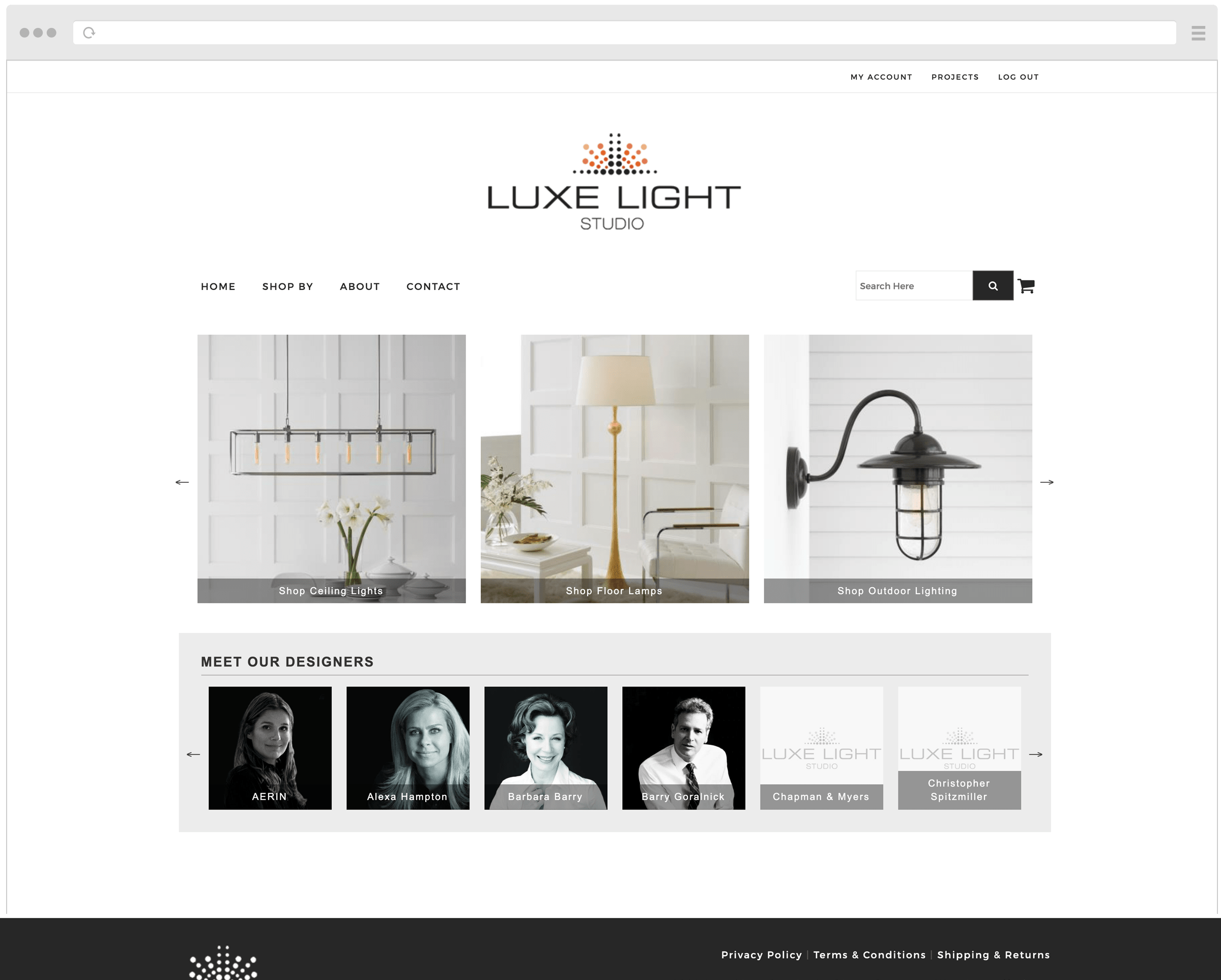 Luxe Light Studio Old Website