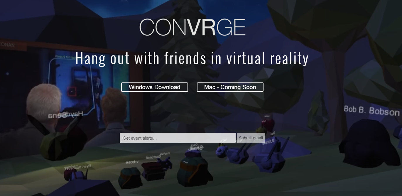 Covrge is a virtual reality app with social worlds