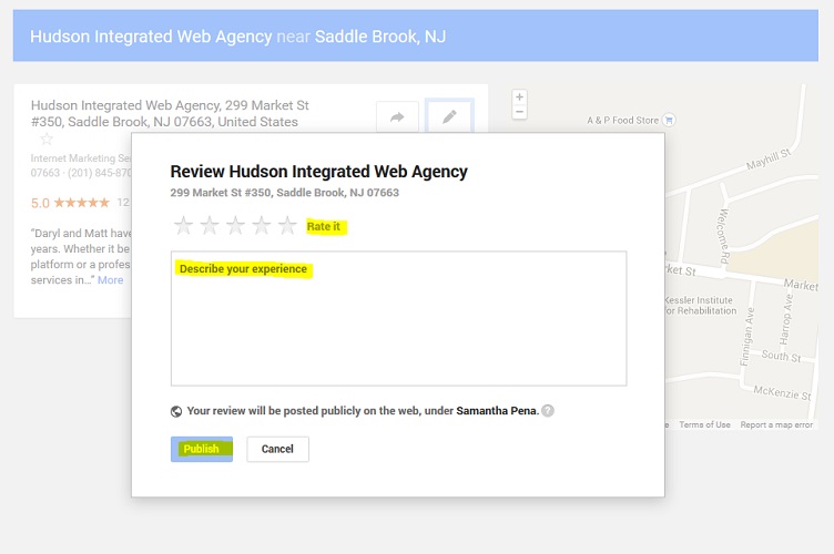 How to leave a Google+ review for business